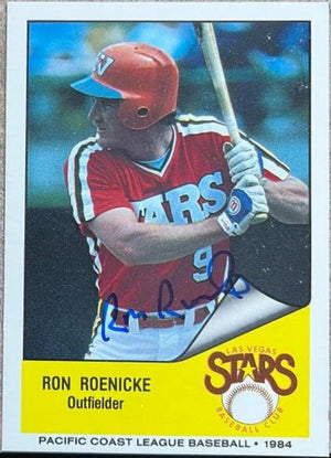 Ron Roenicke Signed 1984 Cramer Baseball Card - Las Vegas Stars