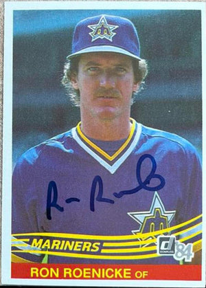 Ron Roenicke Signed 1984 Donruss Baseball Card - Seattle Mariners - PastPros
