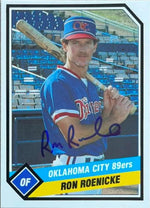 Ron Roenicke Signed 1989 CMC Baseball Card - Oklahoma City 89ers