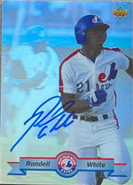 Rondell White Signed 1992 Upper Deck Minor League Holograms Baseball Card - Montreal Expos