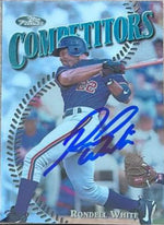 Rondell White Signed 1997 Topps Finest Baseball Card - Montreal Expos