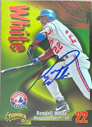 Rondell White Signed 1998 Circa Thunder Baseball Card - Montreal Expos