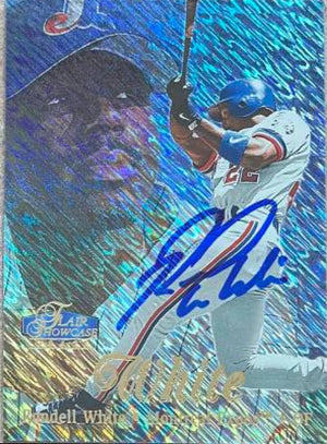 Rondell White Signed 1998 Flair Showcase Row 1 Baseball Card - Montreal Expos