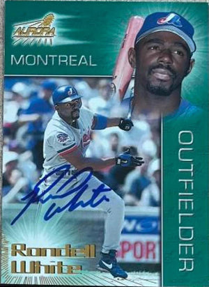 Rondell White Signed 1998 Pacific Aurora Baseball Card - Montreal Expos