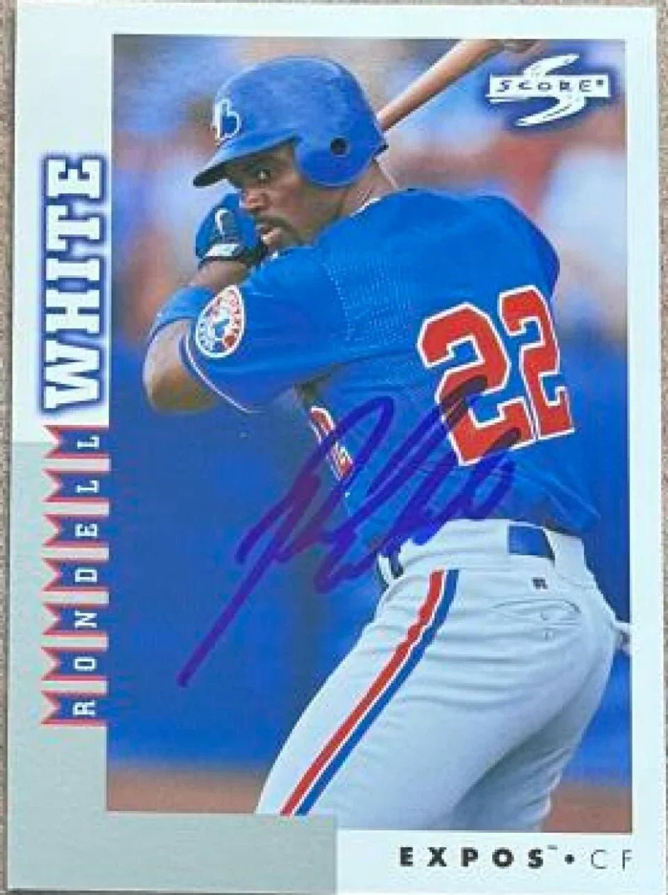 Rondell White Signed 1998 Score Rookie & Traded Baseball Card - Montreal Expos