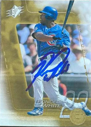 Rondell White Signed 2001 SPx Baseball Card - Chicago Cubs