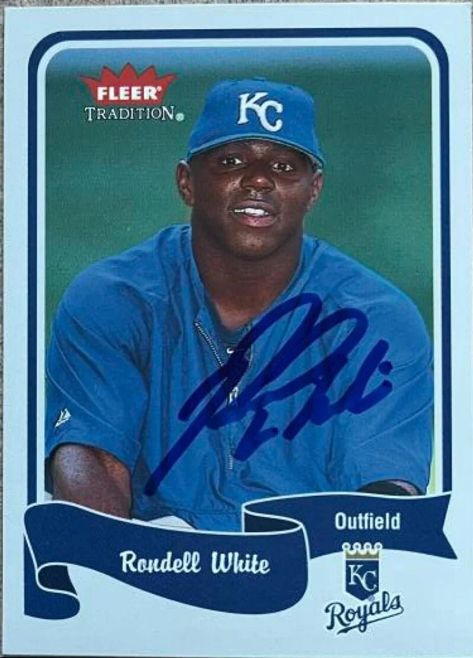 Rondell White Signed 2004 Fleer Tradition Baseball Card - Kansas City Royals