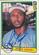 Roy Lee Jackson Signed 1982 Donruss Baseball Card - Toronto Blue Jays