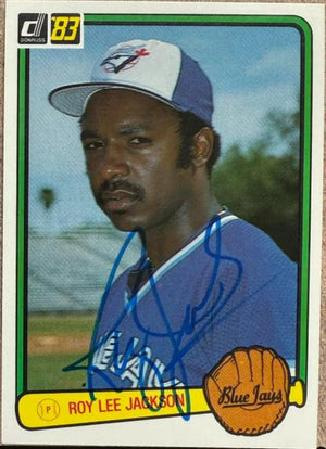 Roy Lee Jackson Signed 1983 Donruss Baseball Card - Toronto Blue Jays