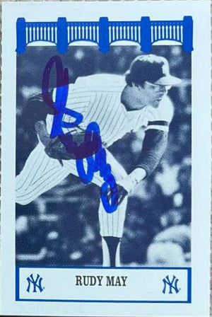 Rudy May Signed 1992 WIZ Baseball Card - New York Yankees