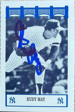 Rudy May Signed 1992 WIZ Baseball Card - New York Yankees - PastPros