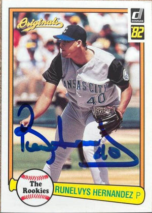 Runelvys Hernandez Signed 2002 Donruss Originals Baseball Card - Kansas City Royals - PastPros