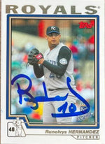 Runelvys Hernandez Signed 2004 Topps Baseball Card - Kansas City Royals