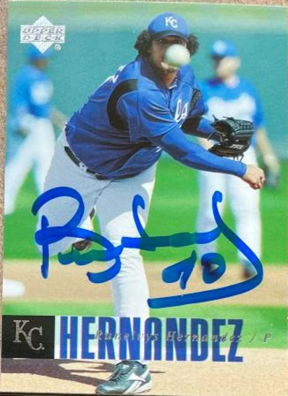 Runelvys Hernandez Signed 2006 Upper Deck Baseball Card - Kansas City Royals