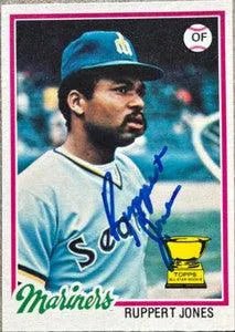 Ruppert Jones Signed 1978 O-Pee-Chee Baseball Card - Seattle Mariners