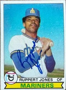 Ruppert Jones Signed 1979 Topps Baseball Card - Seattle Mariners
