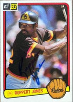 Ruppert Jones Signed 1983 Donruss Baseball Card - San Diego Padres - PastPros