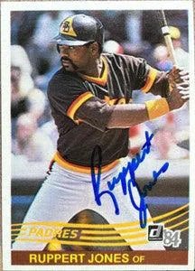 Ruppert Jones Signed 1984 Donruss Baseball Card - San Diego Padres