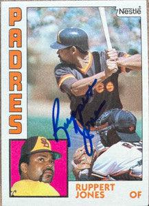 Ruppert Jones Signed 1984 Nestle Baseball Card - San Diego Padres - PastPros