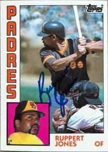 Ruppert Jones Signed 1984 Topps Tiffany Baseball Card - San Diego Padres - PastPros