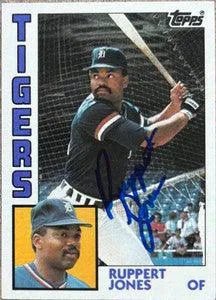 Ruppert Jones Signed 1984 Topps Traded Baseball Card - Detroit Tigers