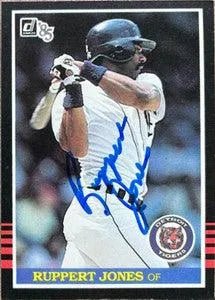 Ruppert Jones Signed 1985 Donruss Baseball Card - Detroit Tigers