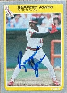 Ruppert Jones Signed 1985 Fleer Update Baseball Card - California Angels