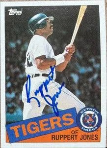Ruppert Jones Signed 1985 Topps Baseball Card - Detroit Tigers