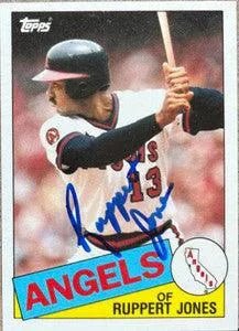 Ruppert Jones Signed 1985 Topps Traded Baseball Card - California Angels