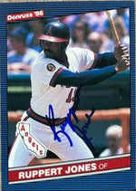 Ruppert Jones Signed 1986 Donruss Baseball Card - California Angels - PastPros