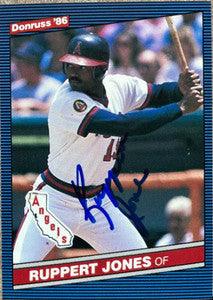 Ruppert Jones Signed 1986 Donruss Baseball Card - California Angels - PastPros