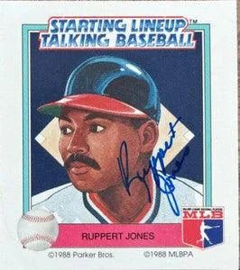 Ruppert Jones Signed 1988 Parker Bros Starting Lineup Talking Baseball Card - California Angels