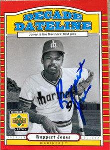 Ruppert Jones Signed 2001 Upper Deck Decade 1970's Baseball Card - Seattle Mariners - PastPros