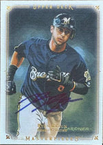 Ryan Braun Signed 2008 Upper Deck Masterpieces Baseball Card - Milwaukee Brewers #48