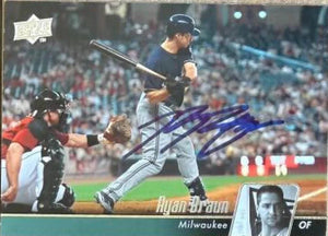 Ryan Braun Signed 2010 Upper Deck Baseball Card - Milwaukee Brewers 291 - PastPros