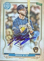 Ryan Braun Signed 2020 Topps Gypsy Queen Baseball Card - Milwaukee Brewers #241