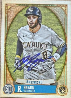 Ryan Braun Signed 2021 Topps Gypsy Queen Baseball Card - Milwaukee Brewers 204 - PastPros