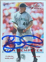 Ryan Dempster Signed 2001 Fleer Focus Baseball Card - Florida Marlins