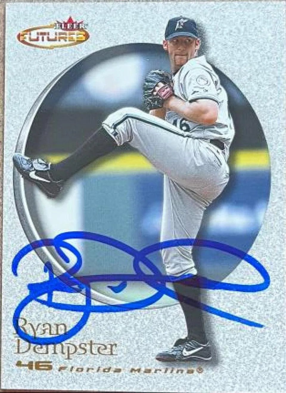 Ryan Dempster Signed 2001 Fleer Futures Baseball Card - Florida Marlins
