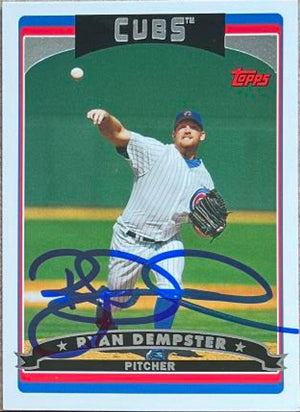 Ryan Dempster Signed 2006 Topps Baseball Card - Chicago Cubs - PastPros
