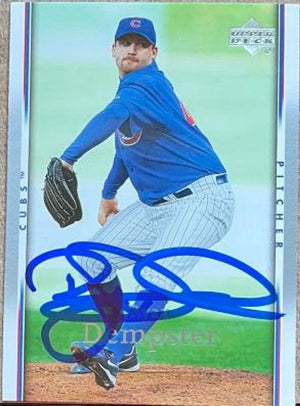 Ryan Dempster Signed 2007 Upper Deck Baseball Card - Chicago Cubs