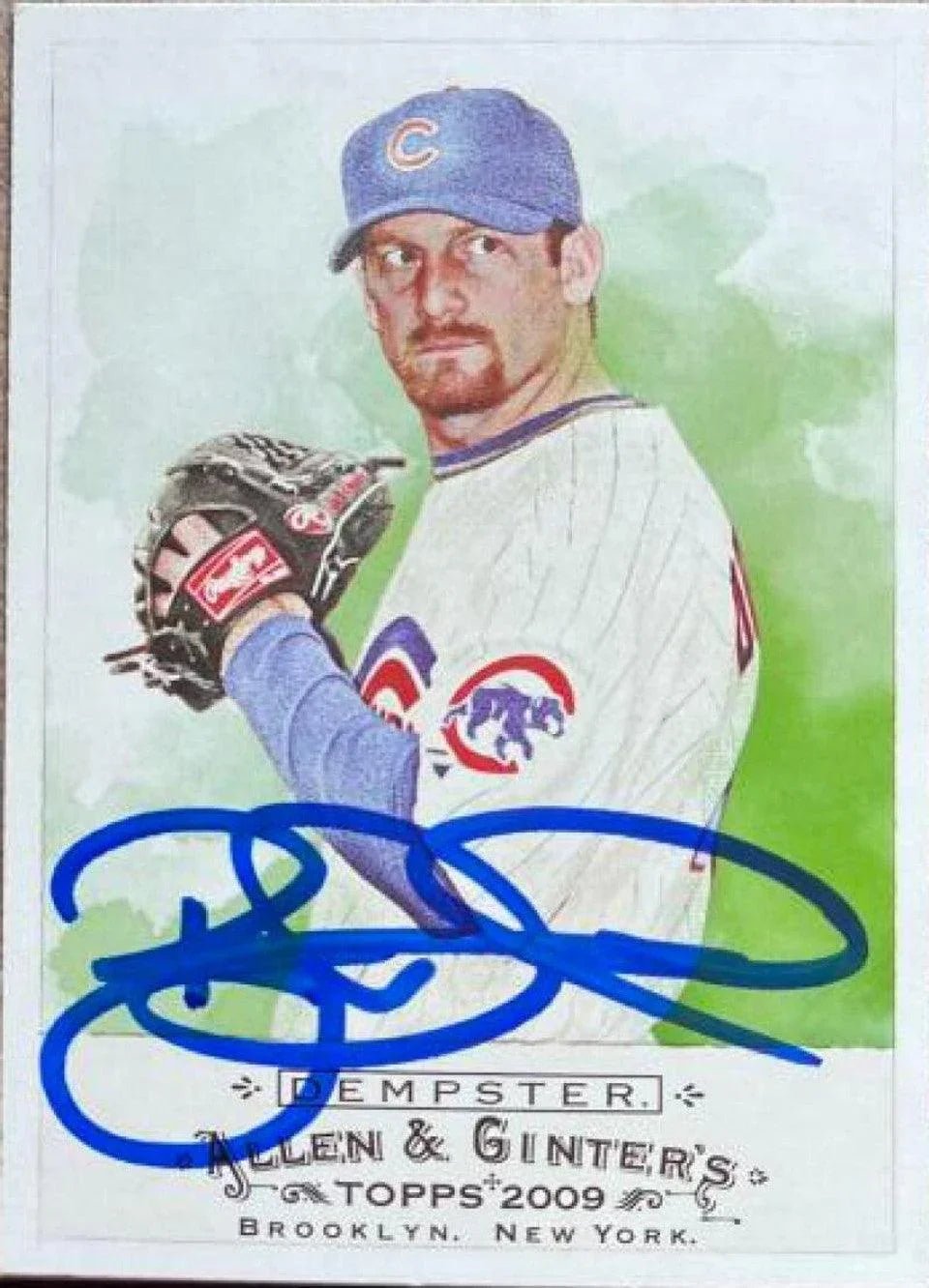 Ryan Dempster Signed 2009 Allen & Ginter Baseball Card - Chicago Cubs