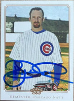 Ryan Dempster Signed 2010 Topps 206 Baseball Card - Chicago Cubs