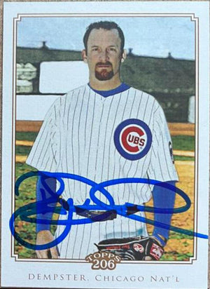 Ryan Dempster Signed 2010 Topps 206 Baseball Card - Chicago Cubs - PastPros