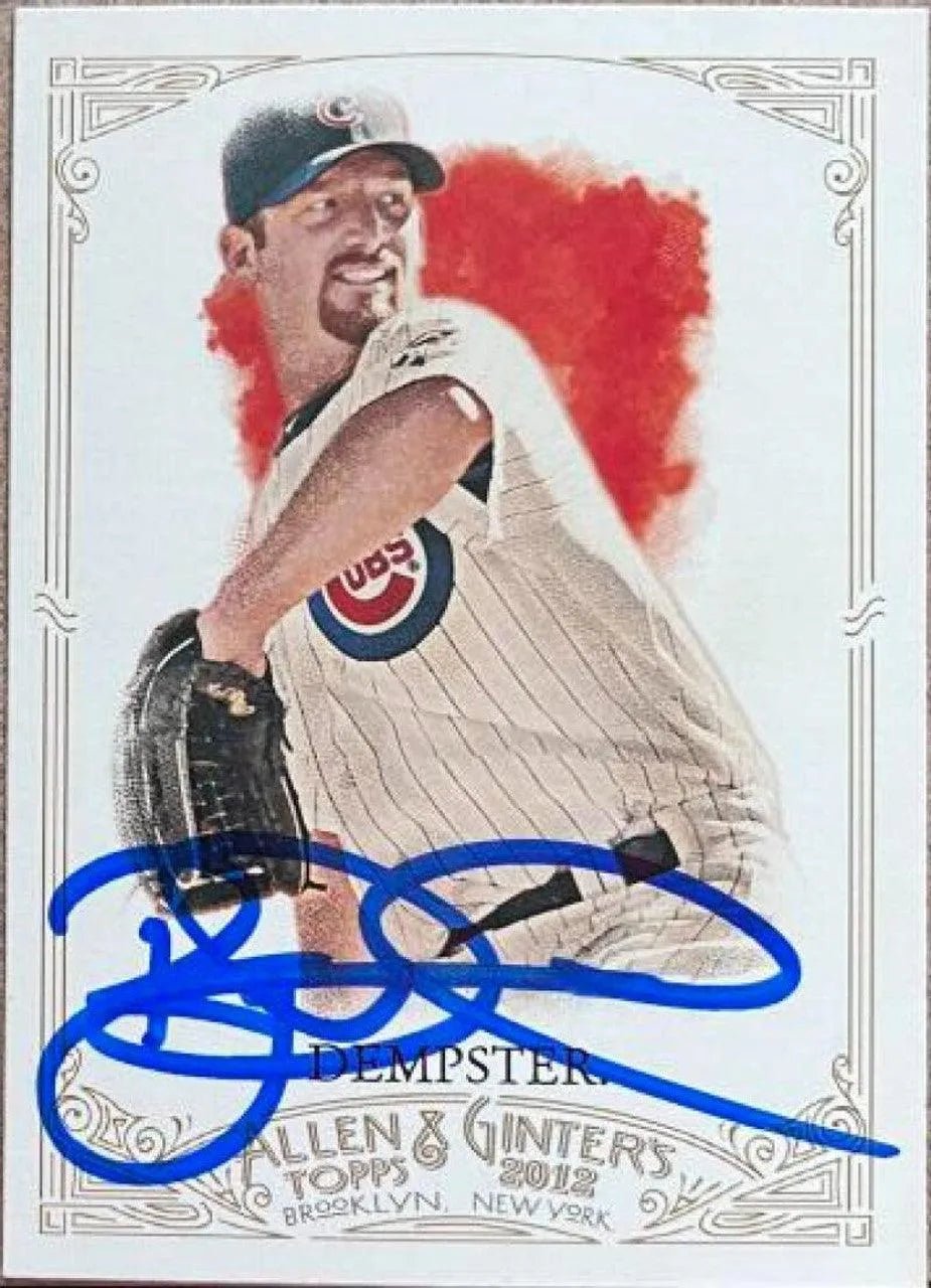 Ryan Dempster Signed 2012 Allen & Ginter Baseball Card - Chicago Cubs