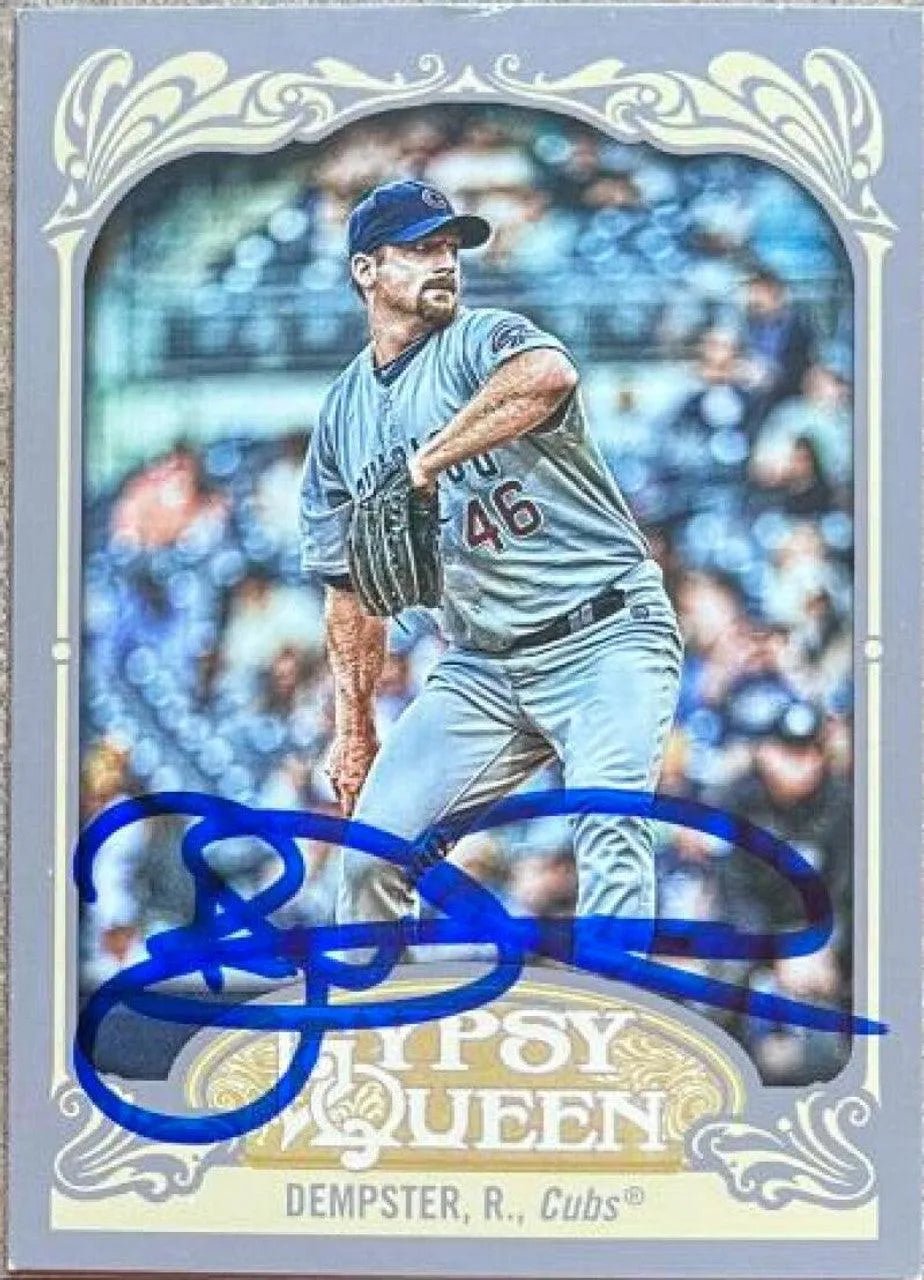 Ryan Dempster Signed 2012 Gypsy Queen Baseball Card - Chicago Cubs