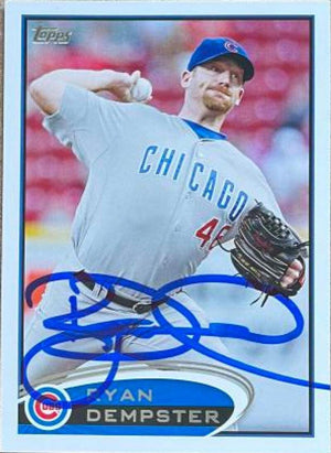 Ryan Dempster Signed 2012 Topps Baseball Card - Chicago Cubs - PastPros