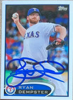 Ryan Dempster Signed 2012 Topps Update Baseball Card - Texas Rangers