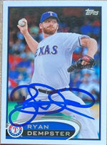 Ryan Dempster Signed 2012 Topps Update Baseball Card - Texas Rangers - PastPros