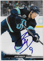Ryan Donato Signed 2022-23 Upper Deck Hockey Card - Seattle Kraken
